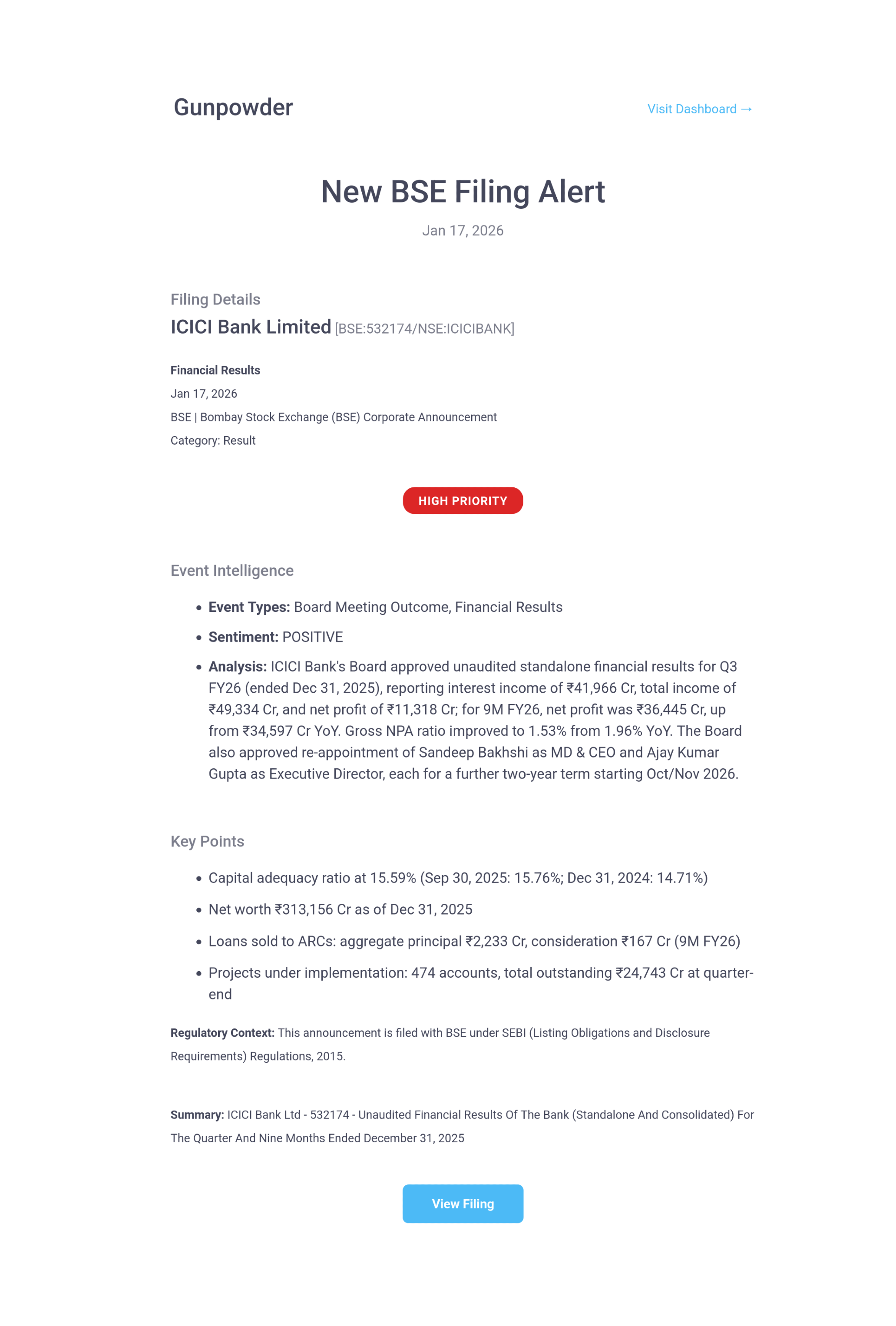 SEBI disclosures feed